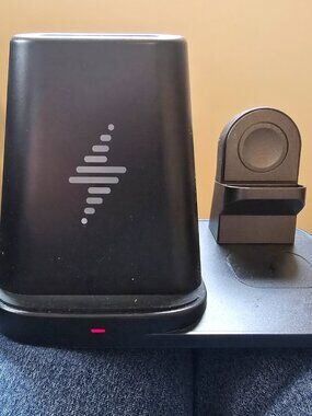 3 in 1 Wireless Charging Station Stand For iPhone Apple Watch AirPods Black